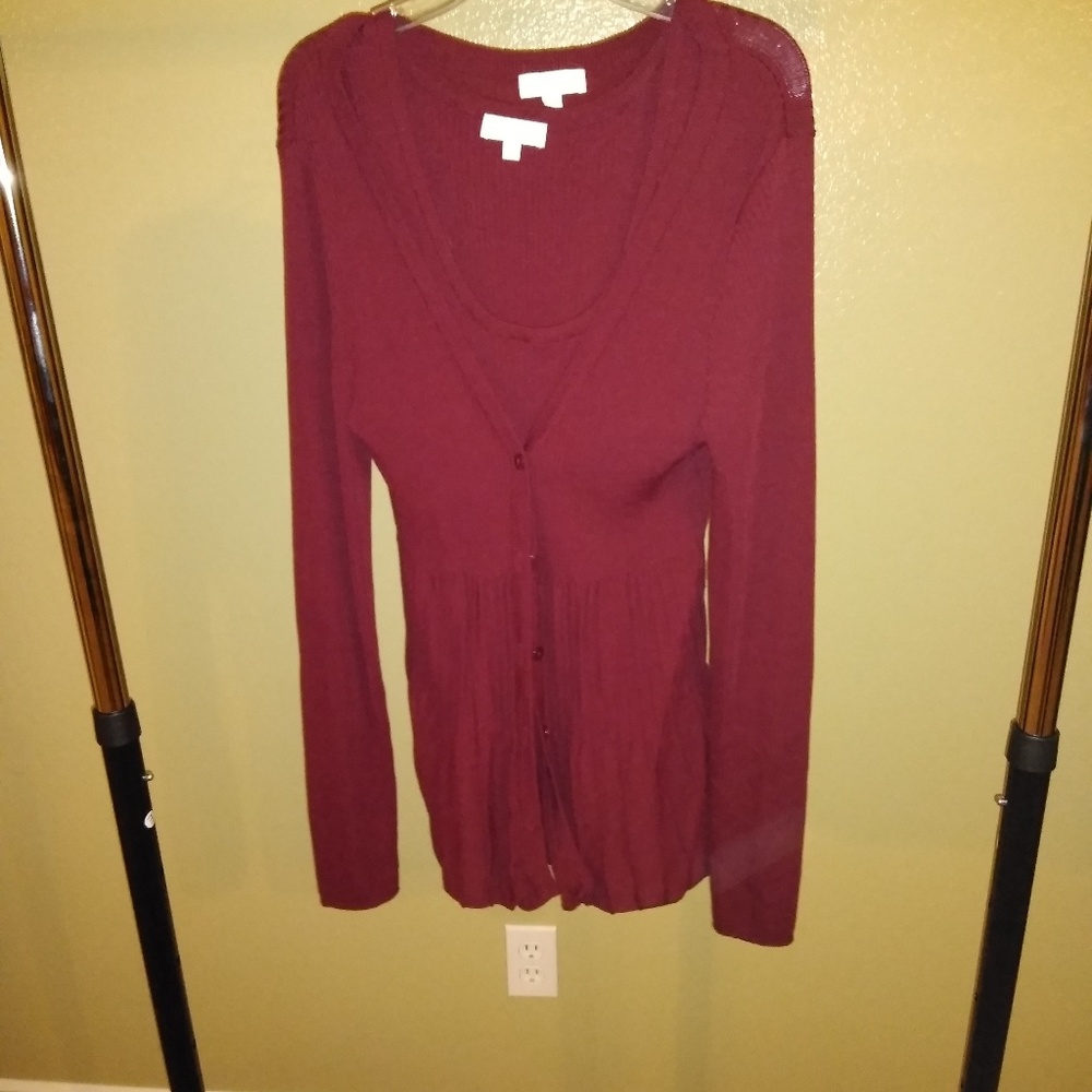 Tank with matching cardigan